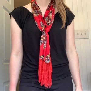 Vintage Accessories - Silk Red Scarf Vintage Accessories - Silk Red Scarf